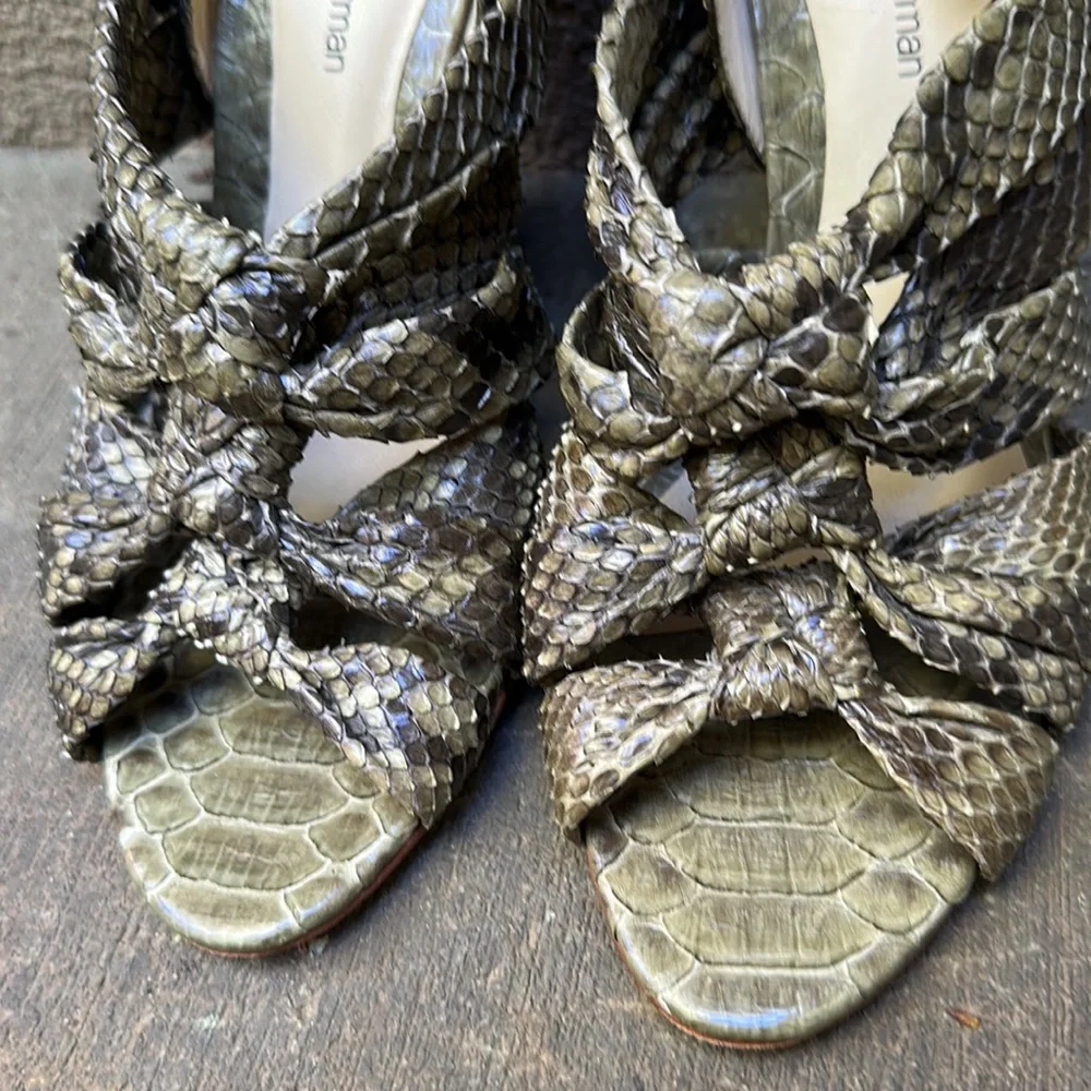 Alexandre Birman Snake Wedges 6.5